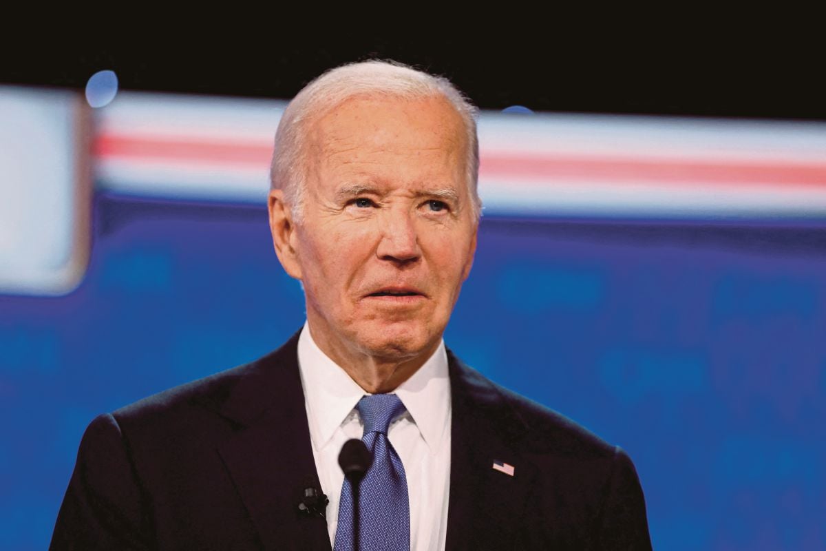 JOE Biden pada Debat Presiden dihoskan CNN di Atlanta, Georgia, AS, pada 27 Jun lalu. FOTO REUTERS/Marco Bello/File Photo