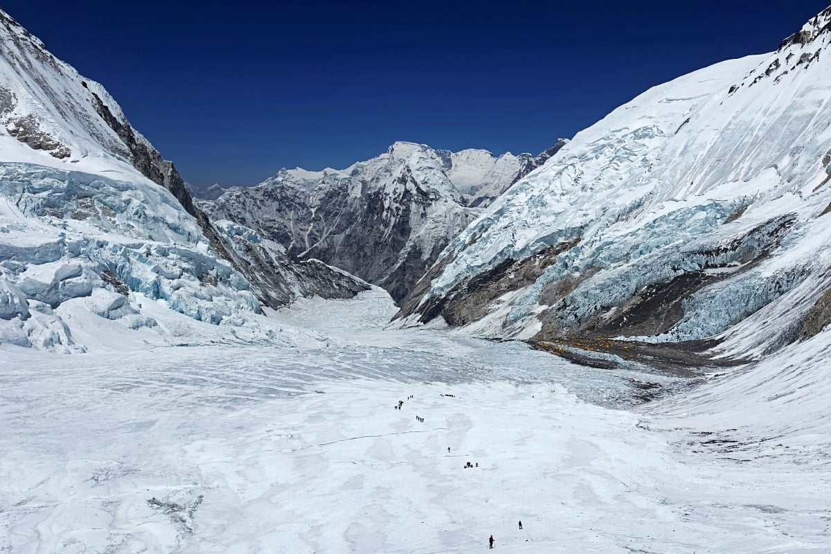 GLASIER Khumbu di Gunung Everest. FOTO AFP