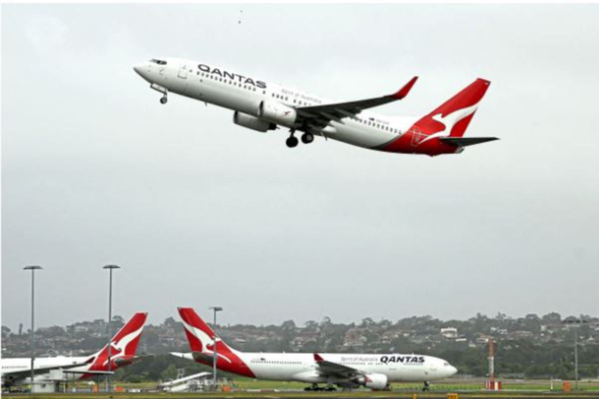 PESAWAT Qantas. FOTO fail AFP 
