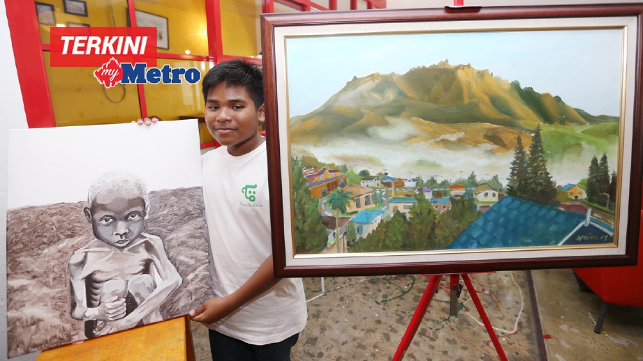 NAIM ketika pameran lukisan pada 25 Mac lalu. FOTO arkib NSTP