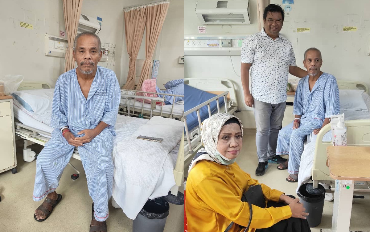 Komposer, Ross Ariffin dirawat di Hospital Alor Gajah, Melaka.