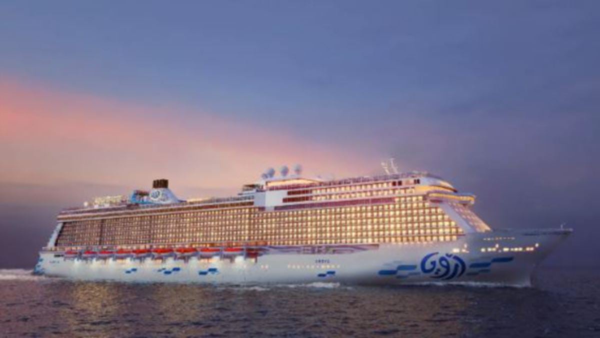 AROYA Cruises dijangka melakukan pelayaran sulungnya pada Disember tahun ini. FOTO Aroya Cruises