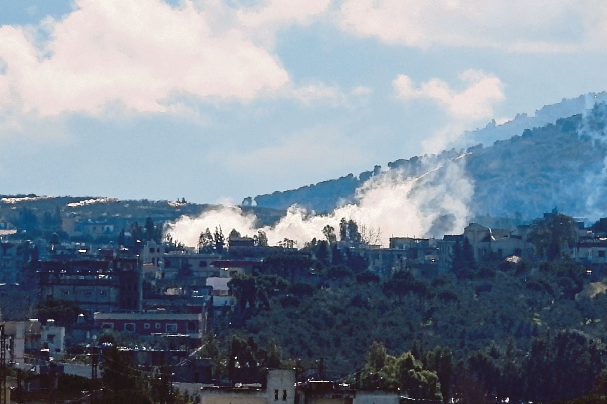 ASAP tebal susulan serangan Israel di selatan Lubnan. FOTO AFP