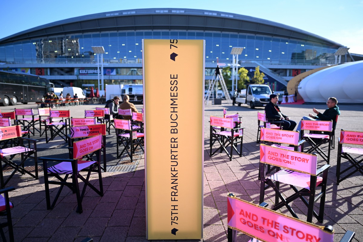 PESTA Buku Frankfurt dijadual berlangsung mulai Rabu hingga Ahad ini. FOTO AFP 