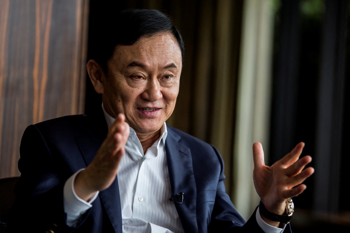 Bekas Perdana Menteri Thailand, Thaksin Shinawatra. - FOTO AFP