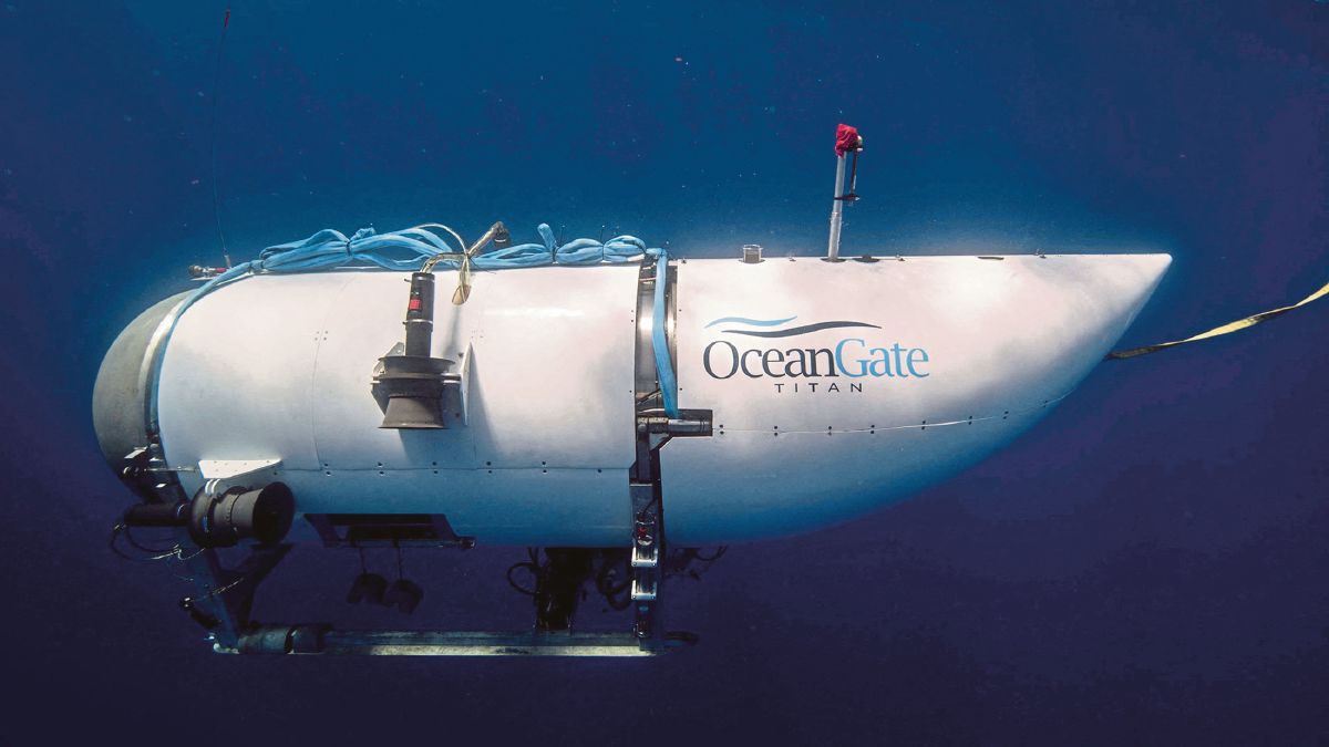 KAPAL selam Titan. FOTO fail OceanGate Expeditions/ Reuters.