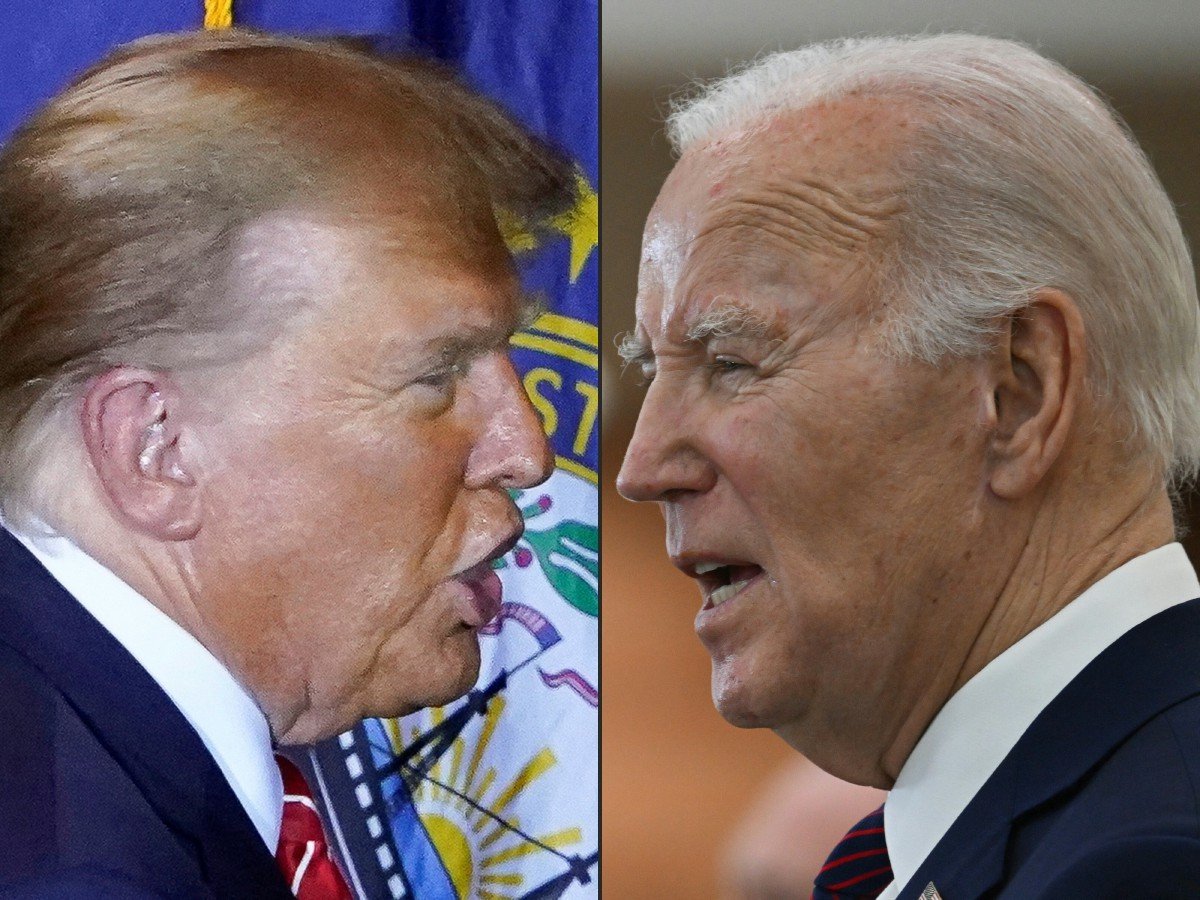 DONALD Trump (kiri) dan Joe Biden. FOTO AFP