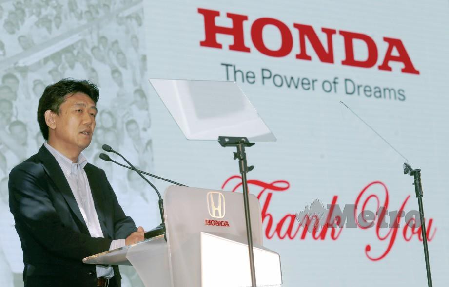Pengarah Urusan dan Ketua Pegawai Eksekutif Honda Malaysia, Toichi Ishiyama. FOTO Rosdan Wahid