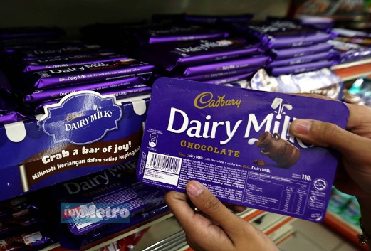 JAKIM mengesahkan produk Cadbury di Malaysia menepati garis panduan halal. FOTO Khairull Azry Bidin