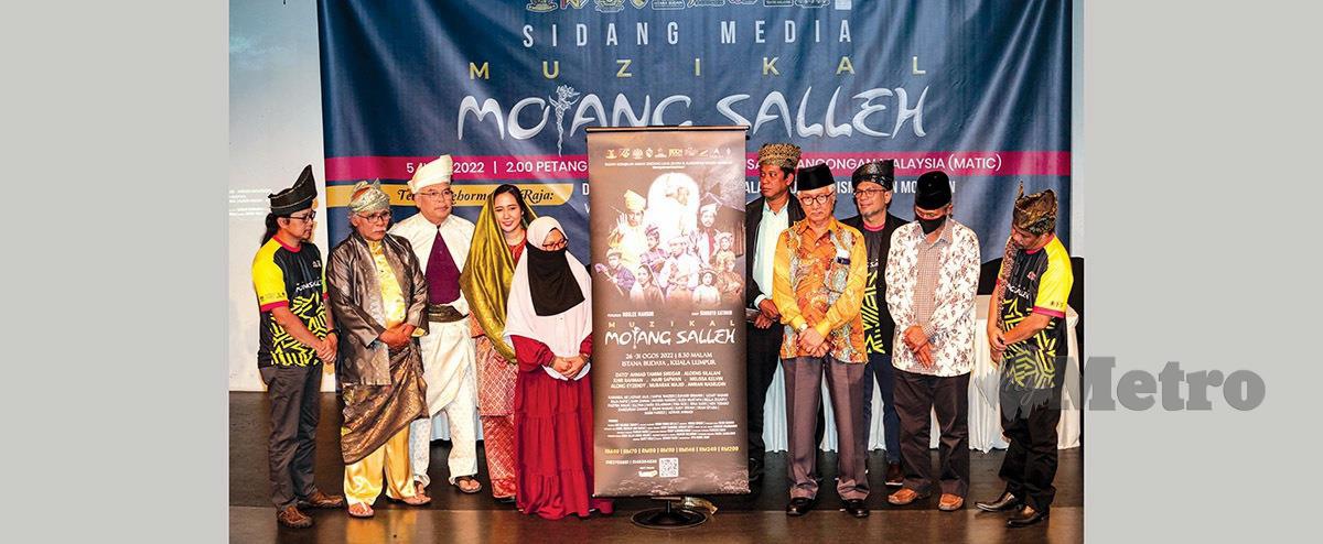MUZIKAL Moyang Salleh berlandaskan sejarah pemimpin Melayu dari daerah Jelebu, Negeri Sembilan. FOTO Hazreen Mohamad