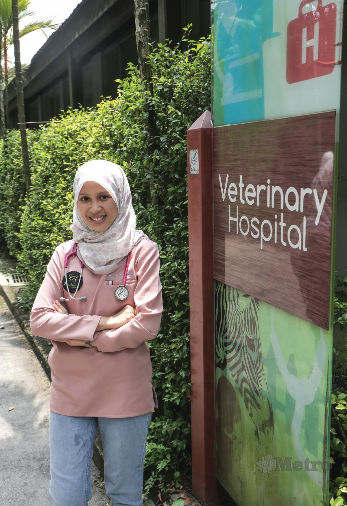 QURRATUL Sa’adah ingin mengembangkan kariernya dalam bidang veterinar.