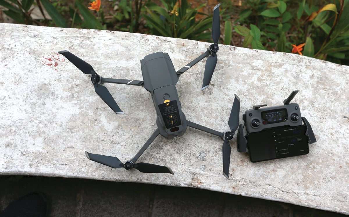 MODEL dron digunakan bagi merakam panorama Kuala Lumpur.