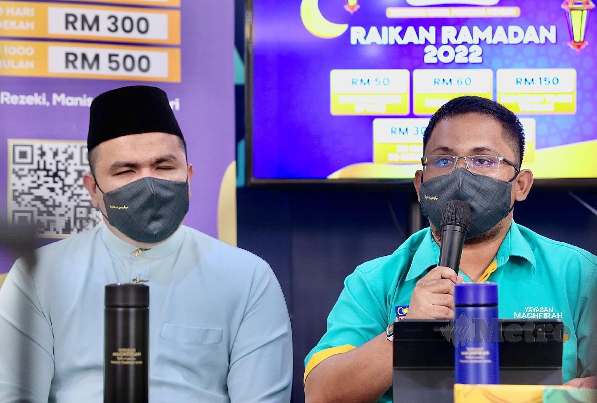 YAYASAN Maghfirah sasar kutipan RM5 juta untuk kempen ‘Raikan Ramadan’ tahun ini. FOTO Azhar Ramli