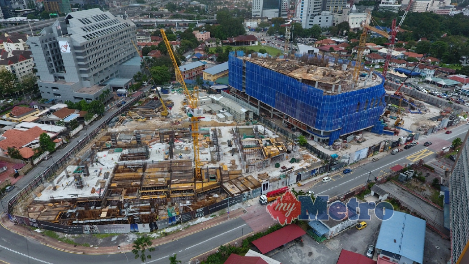 TAPAK projek pembangunan KLVC di Jalan Semarak, Kuala Lumpur. FOTO arkib NSTP