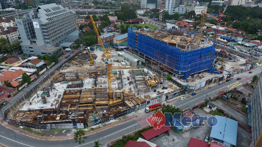 TAPAK projek pembangunan Kuala Lumpur Vertical City (KLVC) di Jalan Semarak, Kuala Lumpur. FOTO arkib NSTP