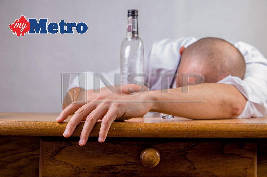 Akibat mabuk Harian Metro