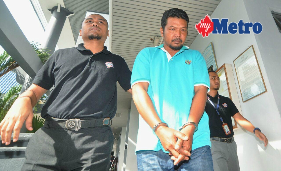 Sariman dijatuhi hukuman penjara oleh Mahkamah Majistret Melaka kerana memiliki MyKad palsu. FOTO Muhammad Hatim Ab Manan