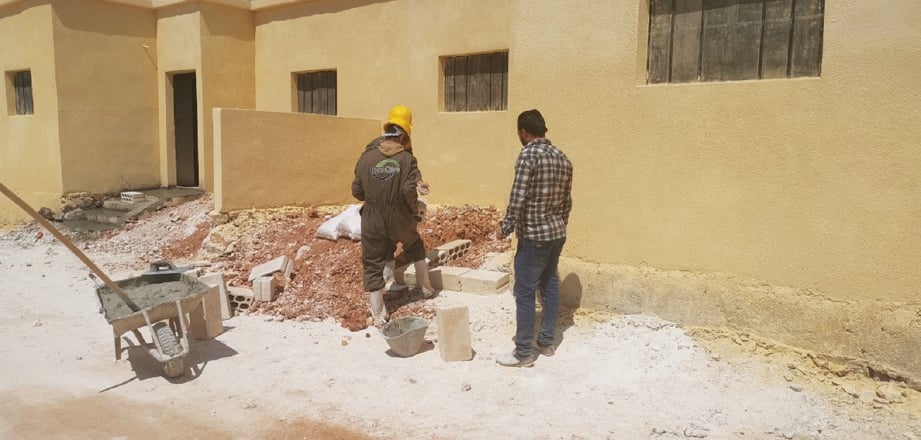 PROJEK pembinaan kediaman. FOTO Ihsan Syria Care