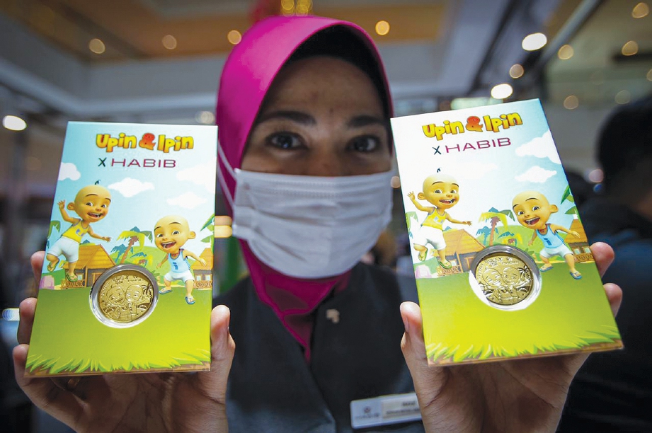 SYILING emas seberat 0.2 gram yang boleh didapati pada harga RM118.