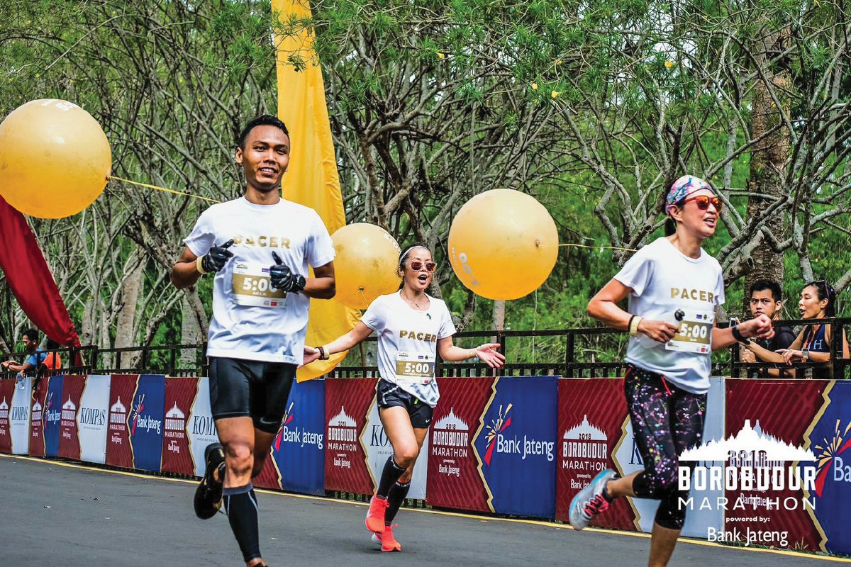 KETIKA menyertai Borobudur Marathon 2018.