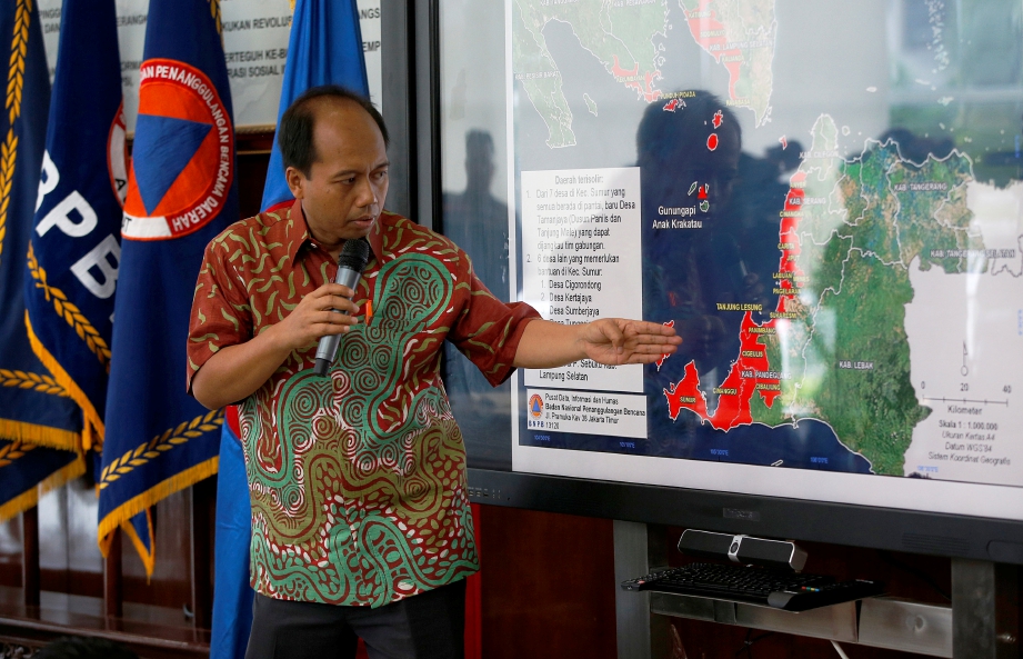 JURUCAKAP agensi pengurusan bencana Indonesia, Sutopo Purwo Nugroho. FOTO Reuters
