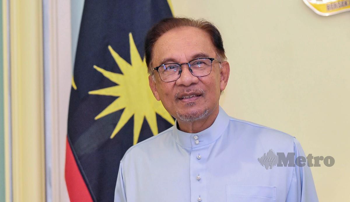 DATUK Seri Anwar Ibrahim. FOTO Aizuddin Saad.