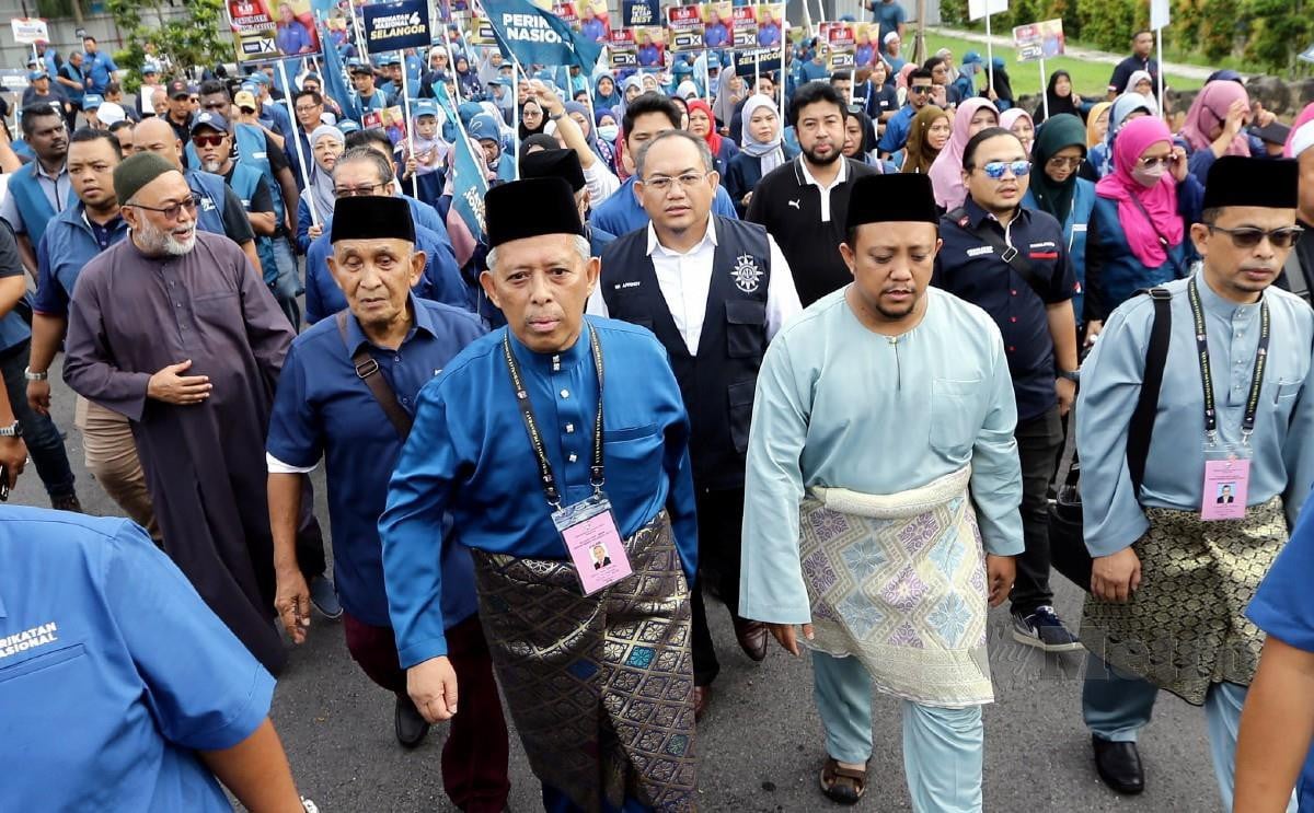 DATUK Seri Jamil Salleh ketika penamaan calon semalam. FOTO Mohd Fadli Hamzah