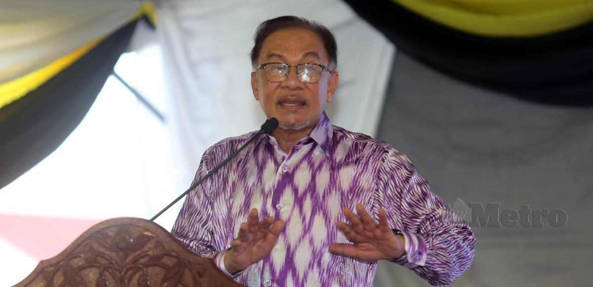 PERDANA Menteri Datuk Seri Anwar Ibrahim. FOTO L. Manimaran