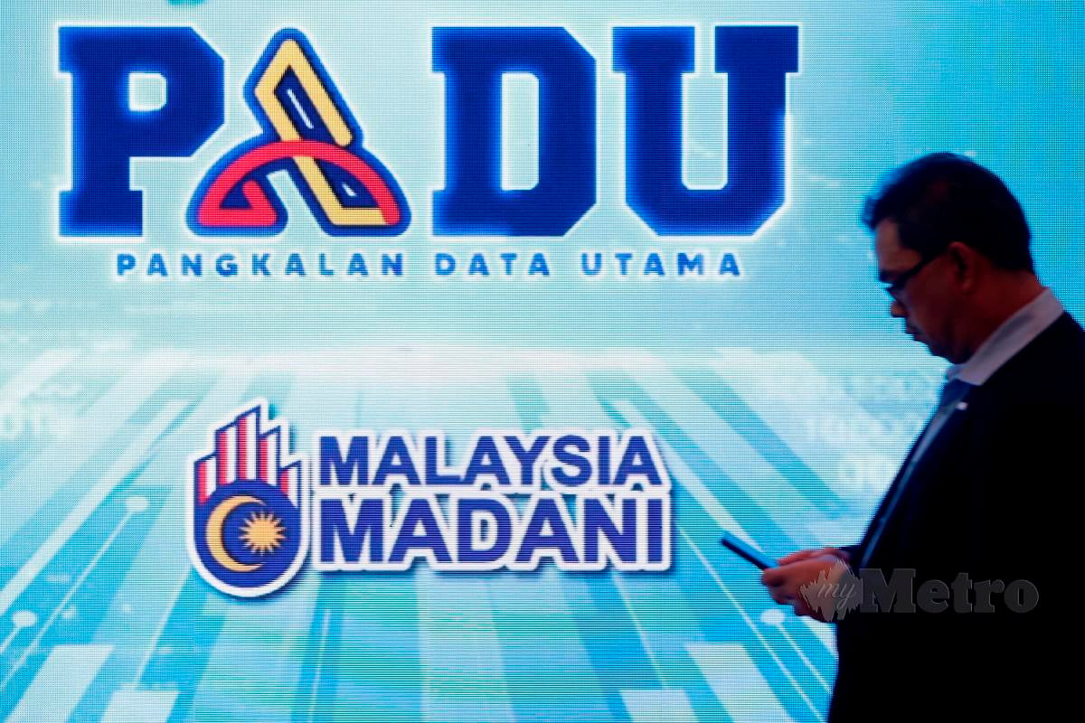 PANGKALAN Data Utama (PADU) dilancarkan di Pusat Konvensyen Antarabangsa Putrajaya (PICC), Putrajaya, semalam. FOTO Aizuddin Saad