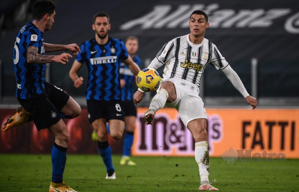 INTER dan Juve dijangka terus menghambat Milan yang berada di tangga teratas Serie A. FOTO AFP