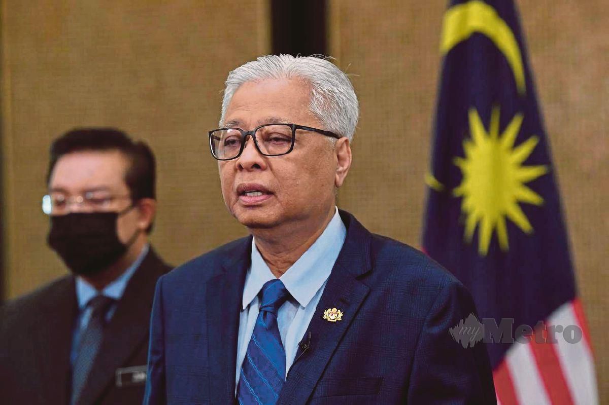 PERDANA Menteri, Datuk Seri Ismail Sabri Yaakob. FOTO Ihsan JPM