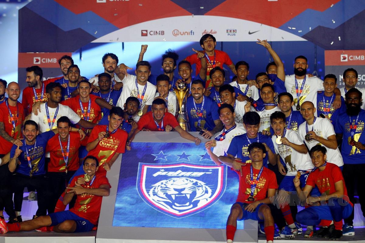 Juara Liga Super, JDT antara pasukan pilihan julang Piala Malaysia. FOTO KHIS
