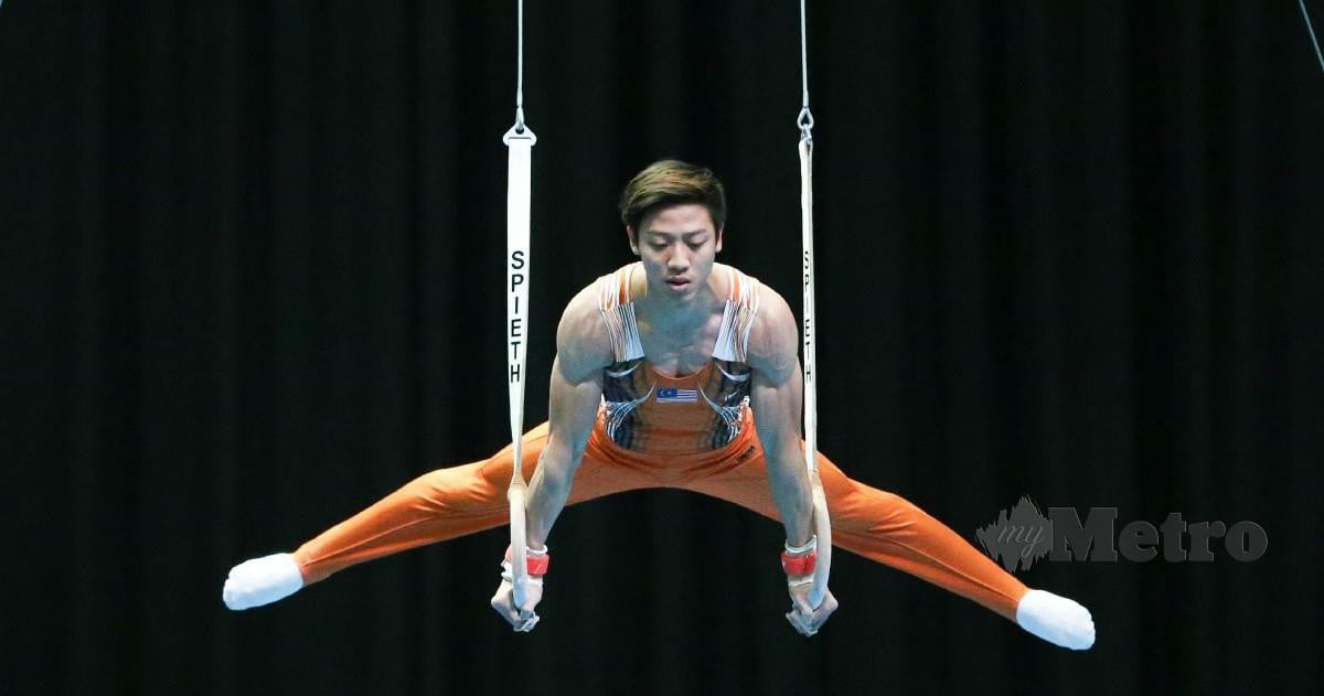 JEREMIAH atlet kedua gimnastik layak ke Tokyo selepas Farah Ann. FOTO NSTP