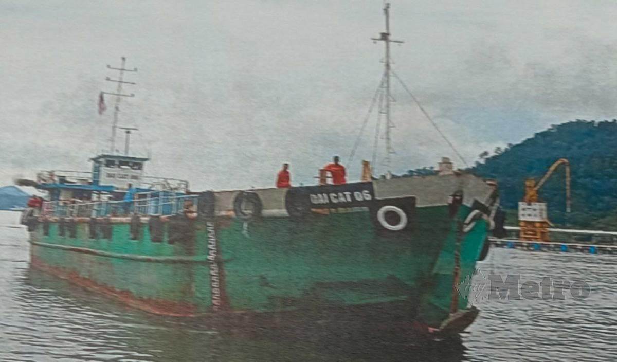 KAPAL kargo MV Dai Cat 06 dilaporkan hilang sejak 10 hari lalu. FOTO Mary Victoria Dass