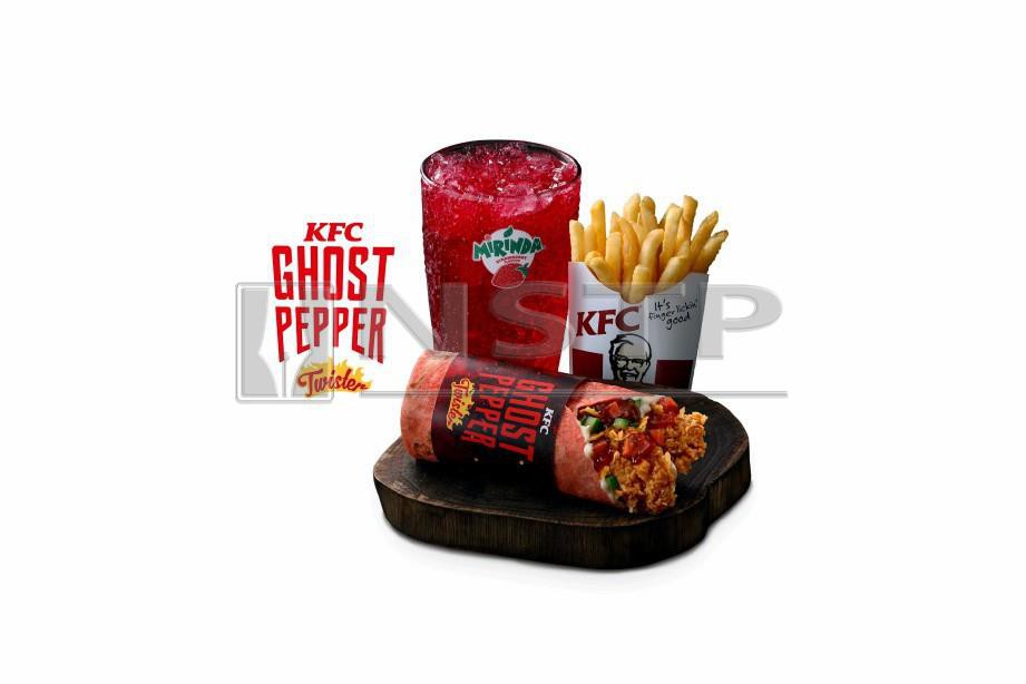 Hidangan terbaru KFC Ghost Pepper Burger. FOTO NSTP.