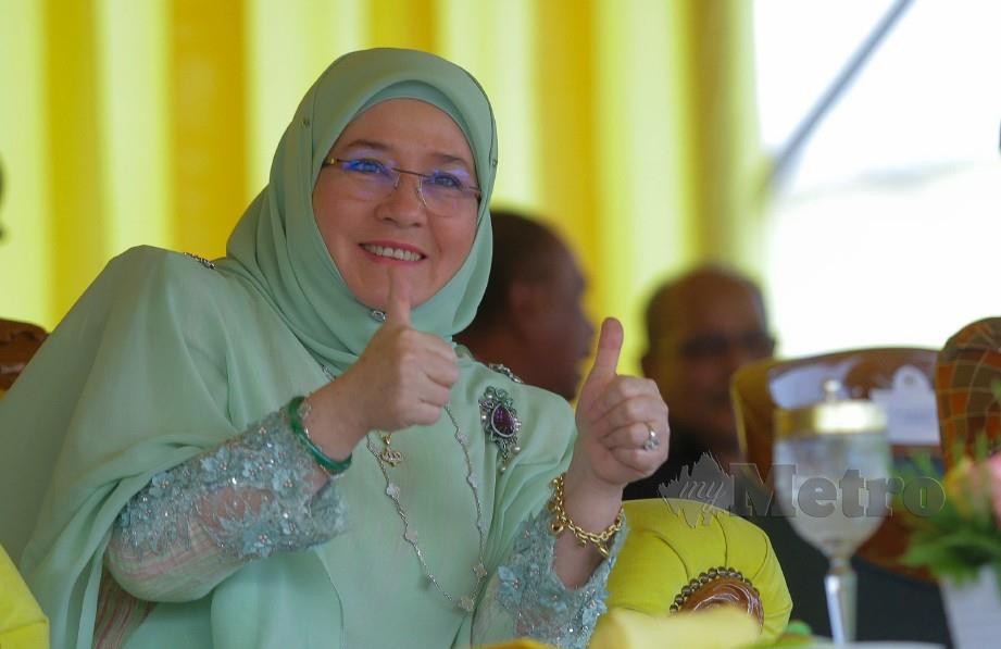 RAJA Permaisuri Agong, Tunku Azizah Aminah Maimunah Iskandariah. FOTO Nurul Syazana Rose Razman