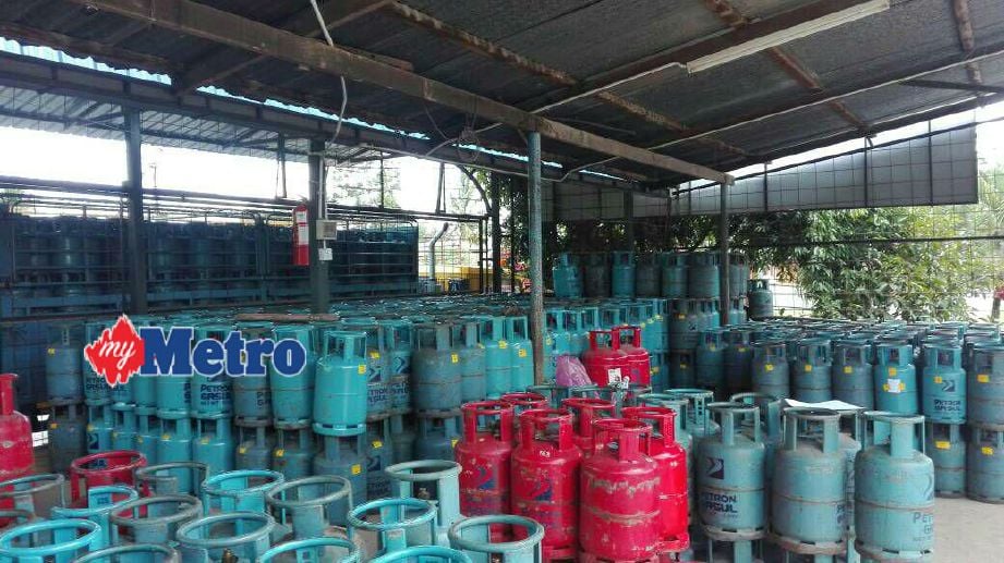 Tong LPG yang dirampas KPDNKK. FOTO ihsan KPDNKK