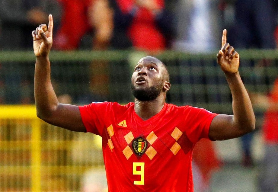 LUKAKU raikan gol pertama Belgium. FOTO Reuters