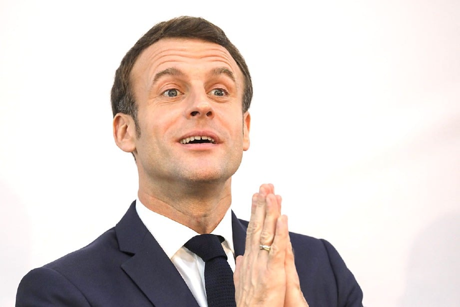 PRESIDEN Perancis Emmanuel Macron. FOTO AFP