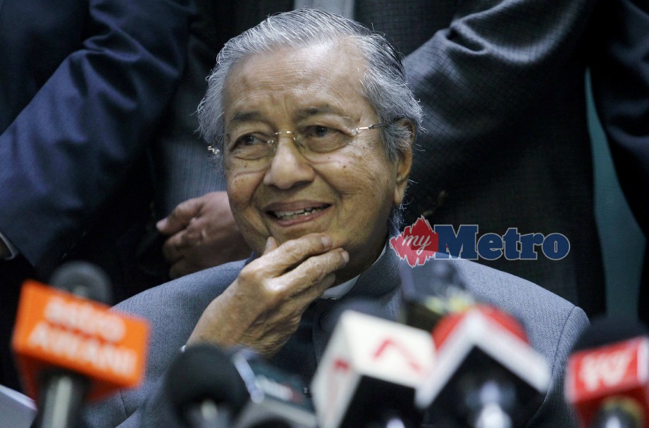 PERDANA Menteri, Tun Dr Mahathir Mohamad. FOTO Syarafiq Abd Samad