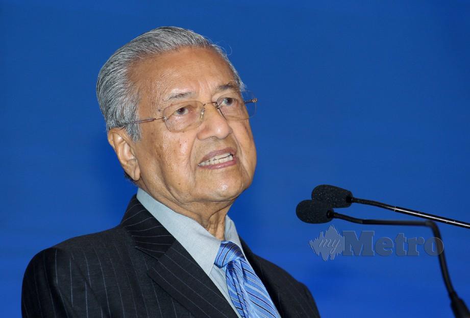 PERDANA Menteri, Tun Dr. Mahathir Mohamad. FOTO Arkib NSTP.