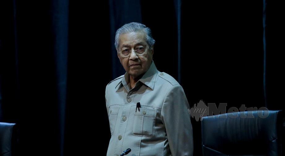 KUALA LUMPUR 28 FEBRUARY 2020. Interim Prime Minister Tun Dr Mahathir Mohamad attending the opening International Conference On The Question Of Palestine Southeast Asian Support For The Rights Of The Palestinian People programme at the Kuala Lumpur Convention Centre. NSTP/ASYRAF HAMZAH