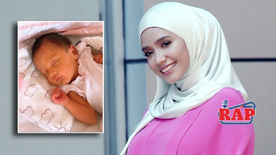 UMMI Nazeera melahirkan Ayra Aneesah (gambar kecil), 22 Ogos lalu. FOTO arkib NSTP/Instagram Ummi Nazeera