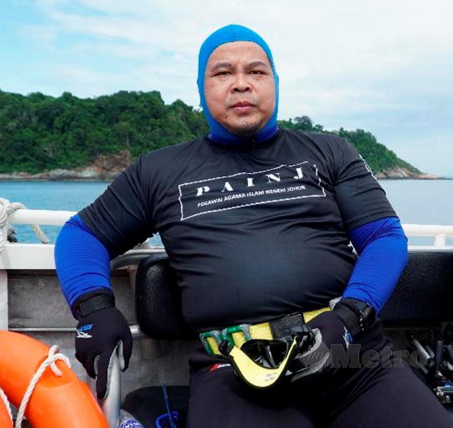  MOHD Fahami Abd Samad meninggal dunia dipercayai akibat lemas semasa melakukan aktiviti selam skuba di perairan Kampung Air Batang, Pulau Tioman, Rompin kira-kira 150 km, hari ini. FOTO Bernama