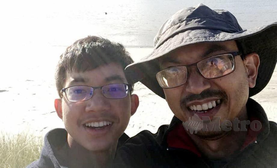 Anak Mohd Tarmizi, Mohd Haziq (kiri) masih belum ditemui. FOTO Ihsan Pembaca