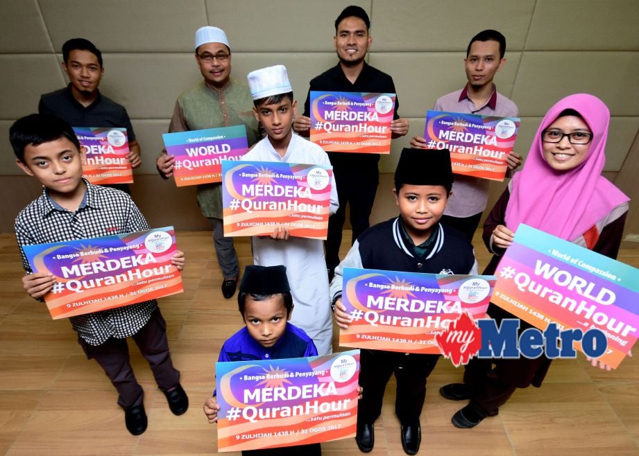 Antara peserta Merdeka #QuranHour. FOTO Mohd Asri Saifuddin Mamat