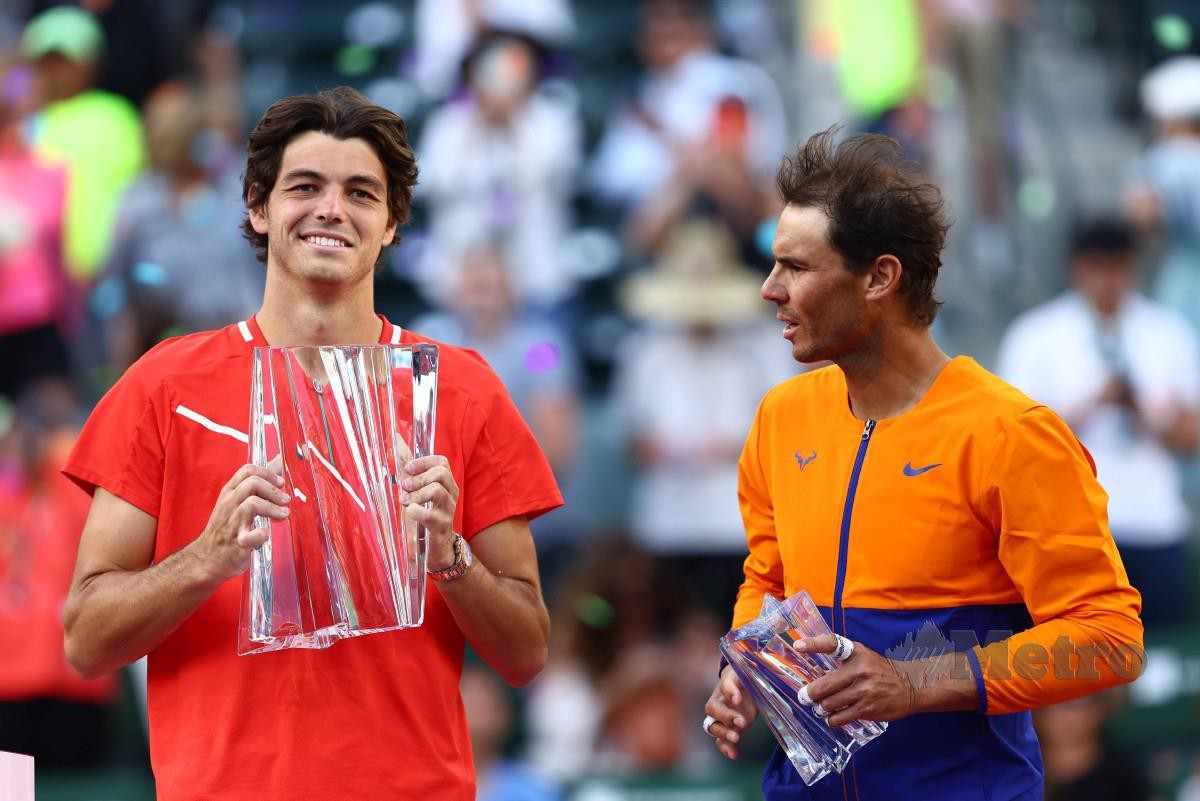 FRITZ tewaskan Nadal di final ATP Indian Wells. -FOTO AFP