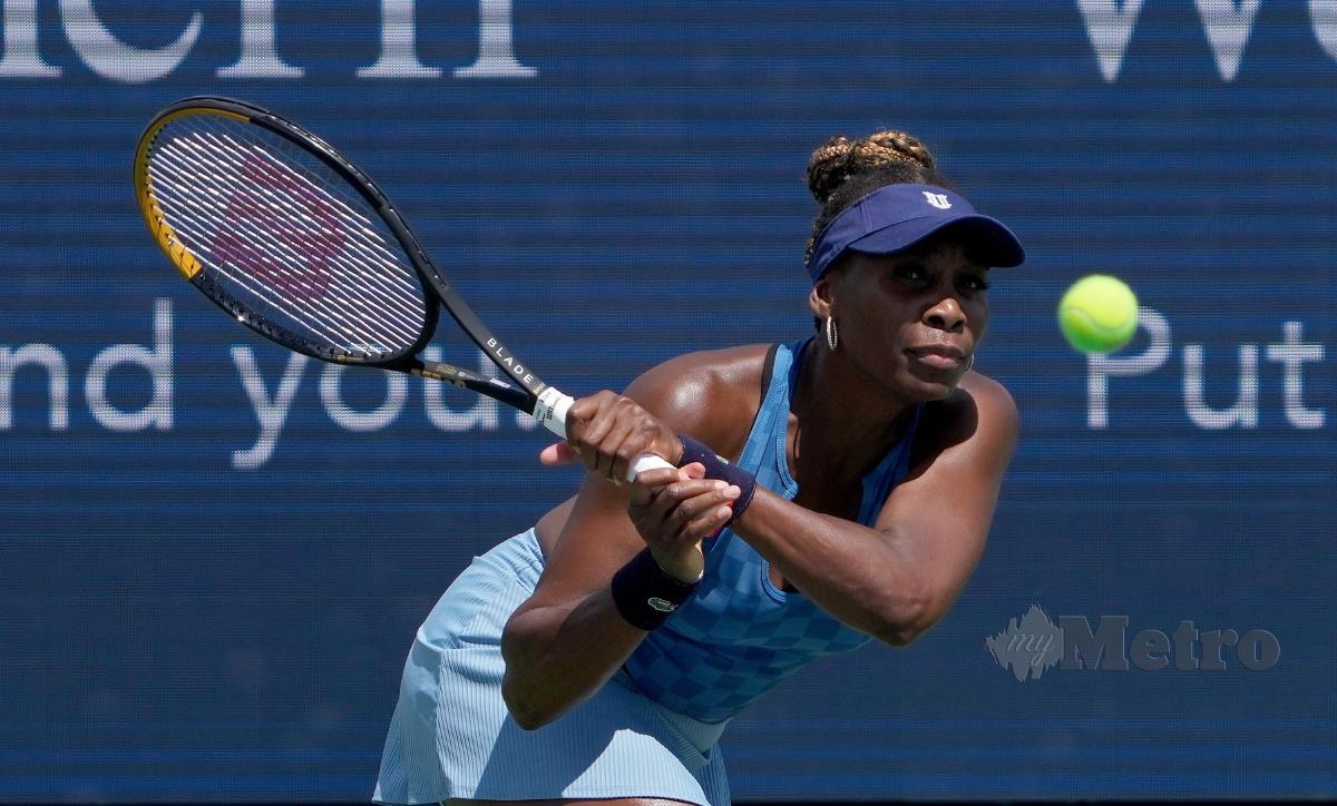 PEMAIN tenis veteran AS, Venus Williams. FOTO AFP