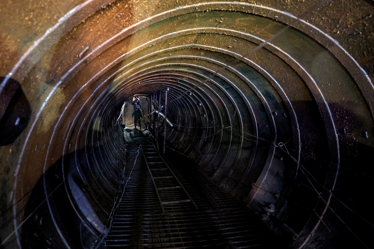ANTARA terowong Hamas di Gaza. FOTO AFP