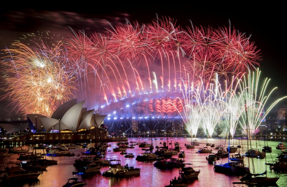 Sydney anjur pertunjukan bunga api terbesar Harian Metro